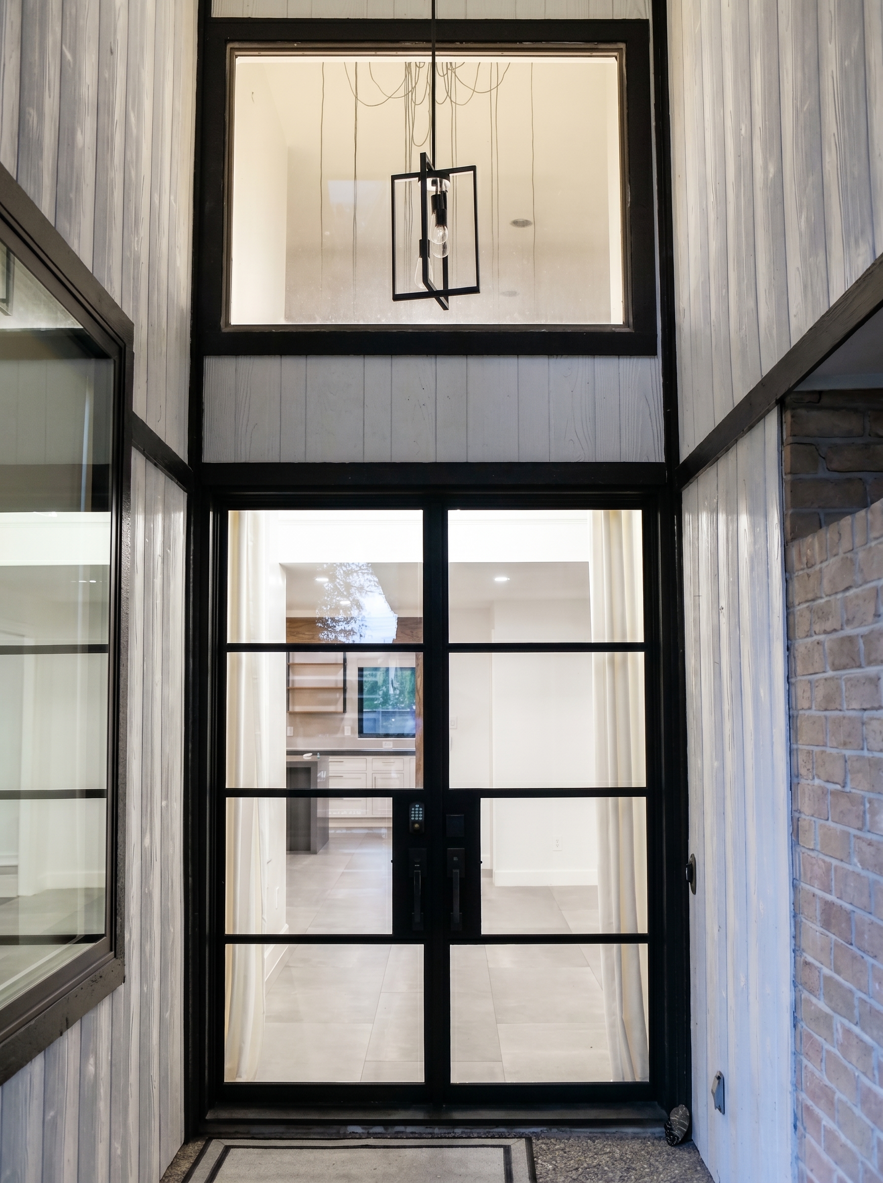 Heavy iron entry doors